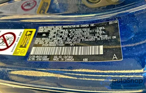 2013 Lexus Rx 350 из США, поврежденный, VIN 2T2ZK1BA4DC114684